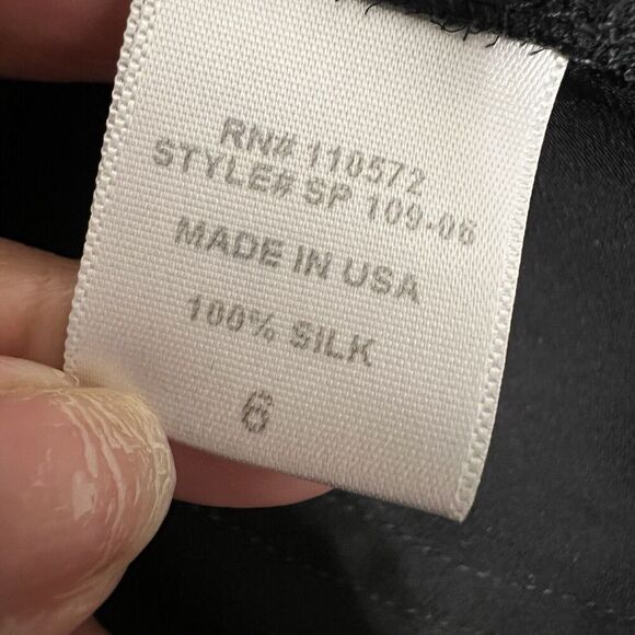 A.L.C. Black Jacket Silk Sheer Hood Zip Utility Coat Slouchy Belt Women’s - Picture 12 of 14